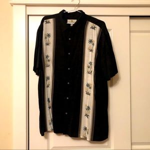 Island Palm Trees Bowling Shirt